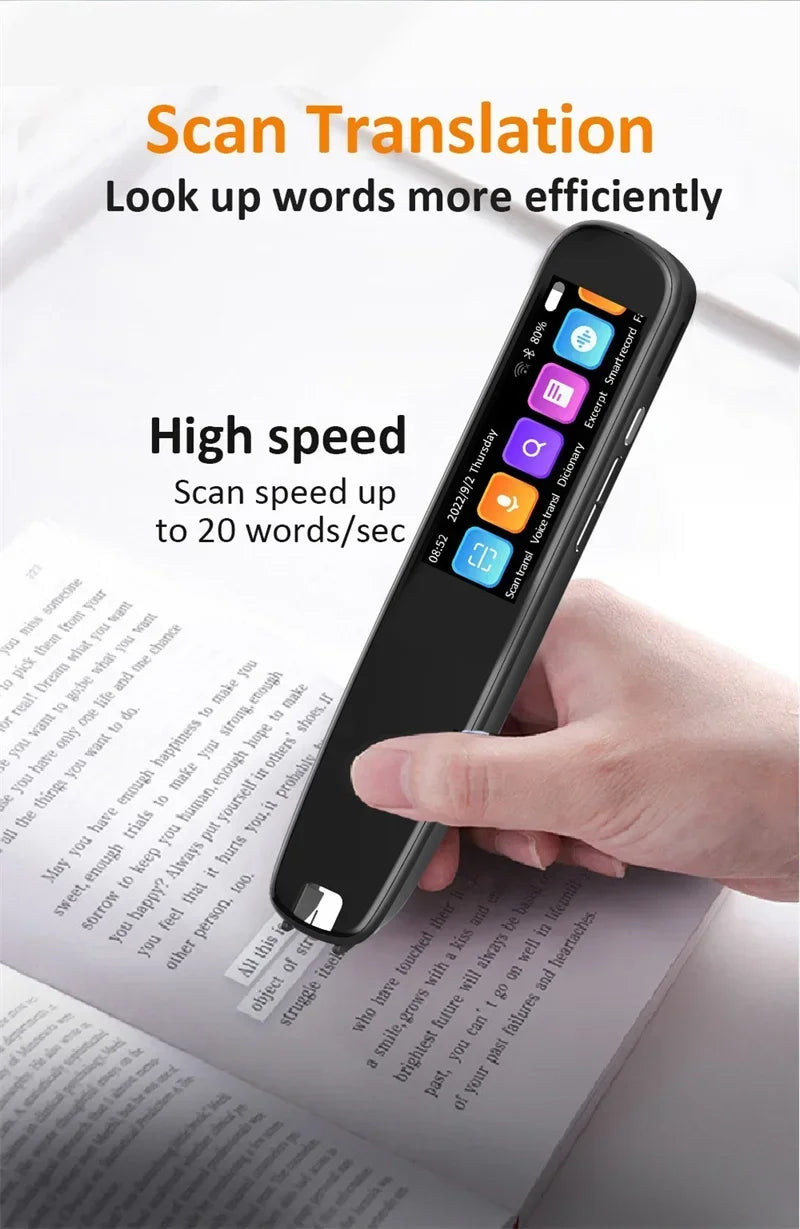 Polish Hebrew Thai Vietnames Read Scan Offline Voice Translation Pen 3.76Inches 142Language Online Offline Translator Dictionary