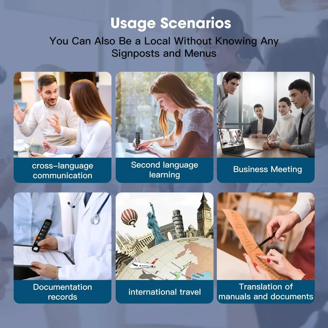 Polish Hebrew Thai Vietnames Read Scan Offline Voice Translation Pen 3.76Inches 142Language Online Offline Translator Dictionary