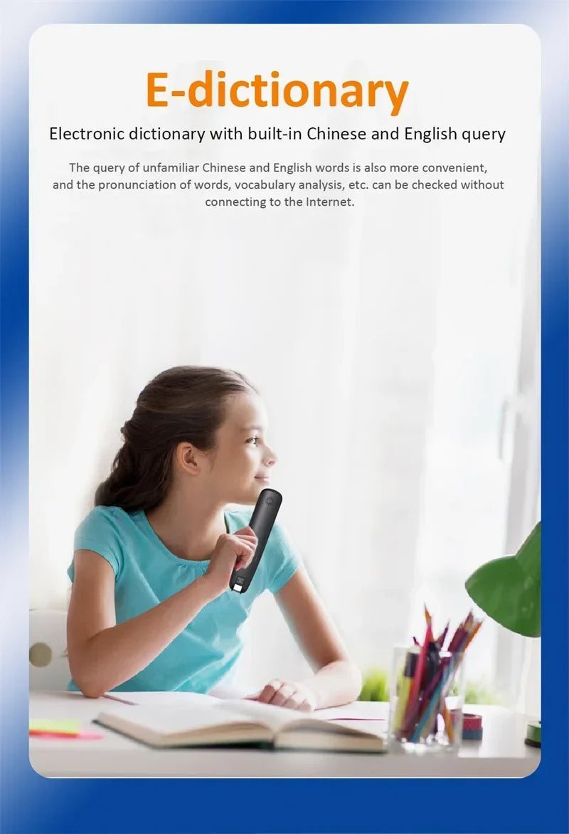 Polish Hebrew Thai Vietnames Read Scan Offline Voice Translation Pen 3.76Inches 142Language Online Offline Translator Dictionary